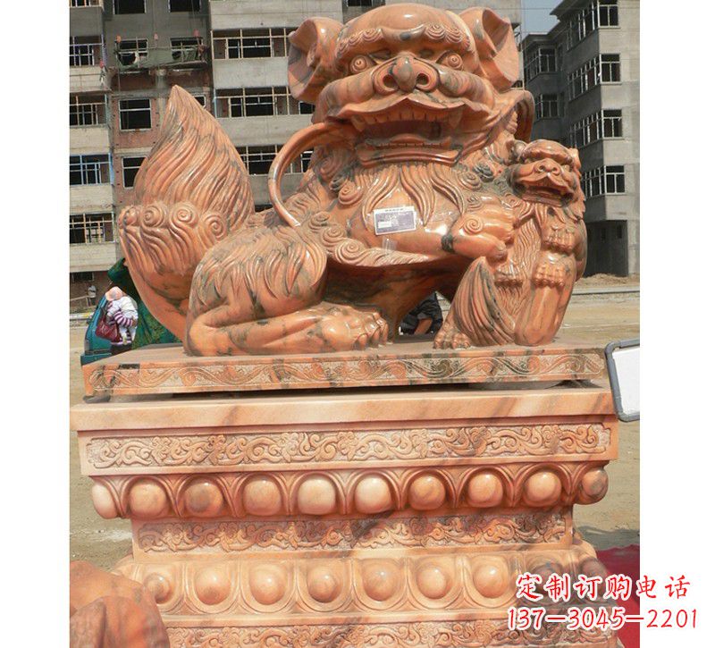 酒泉晚霞红南方石狮子