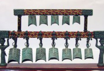 酒泉青铜编钟古代乐器雕塑