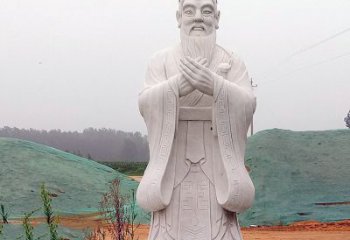 酒泉中领雕塑：精致雕刻的少海公园孔子雕像