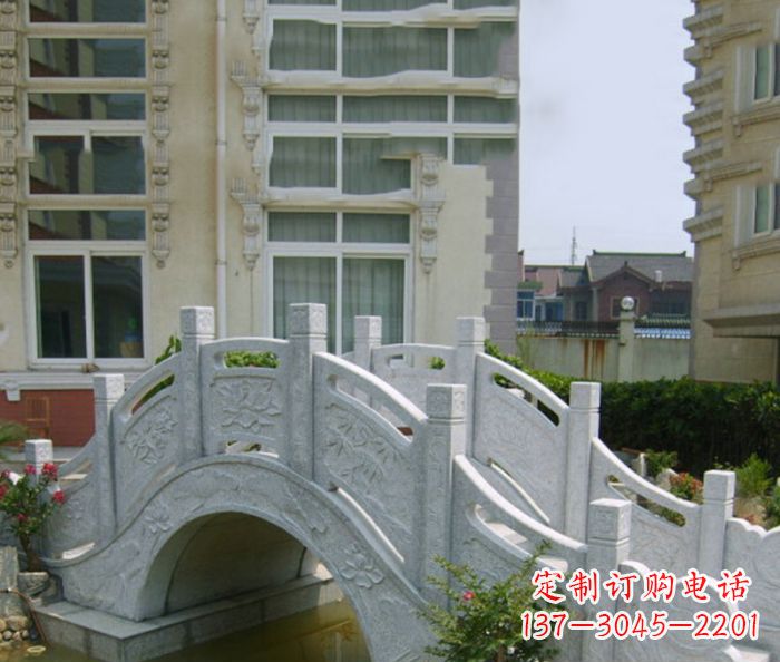 酒泉小区景观大理石拱桥 (2)