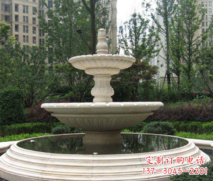 酒泉小区景观欧式喷泉石雕 (2)