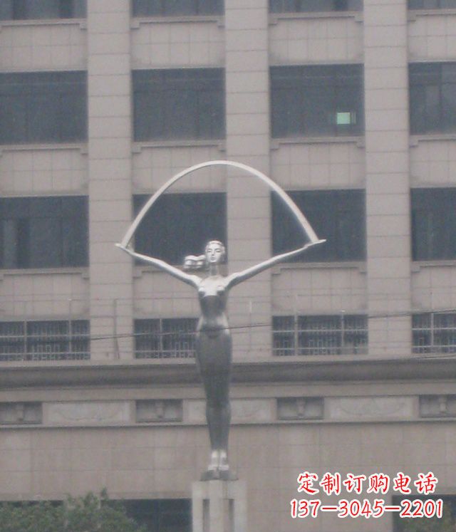 酒泉校园不锈钢女孩雕塑