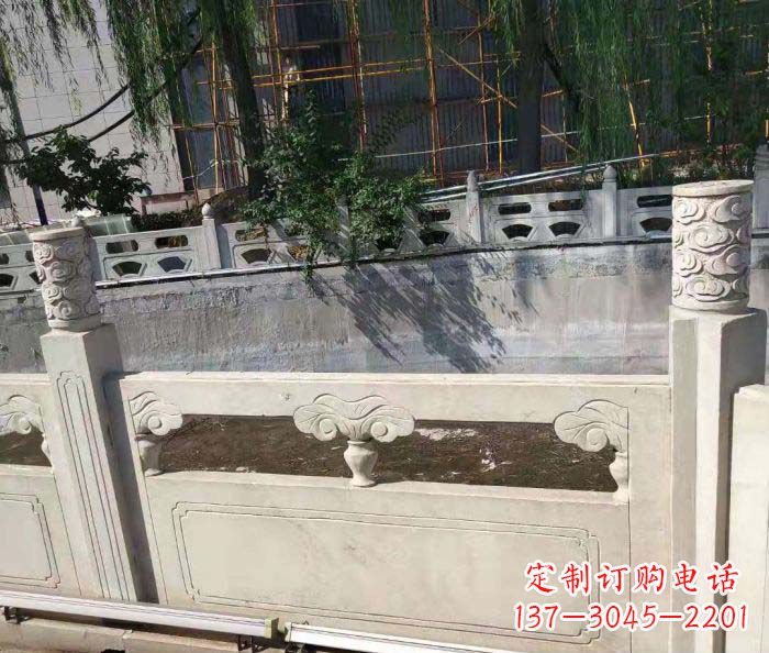 酒泉园林景观大理石栏板石雕 (6)