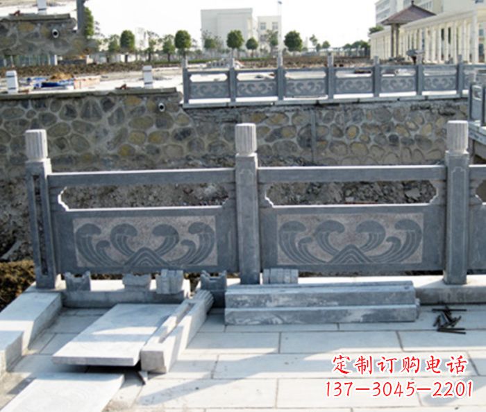 酒泉园林景观大理石栏板石雕 (11)