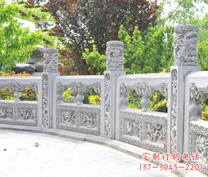 酒泉园林景观大理石栏板石雕 (9)