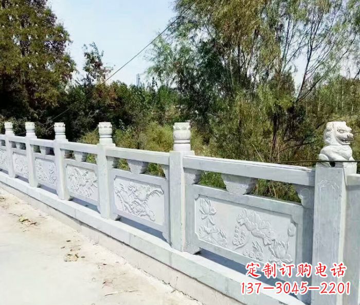 酒泉园林景观大理石栏板石雕_1