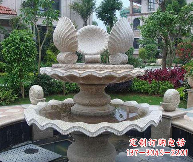 酒泉园林景观多层喷泉石雕