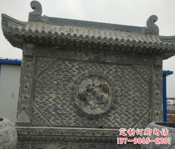 酒泉园林景观仿古石雕影壁