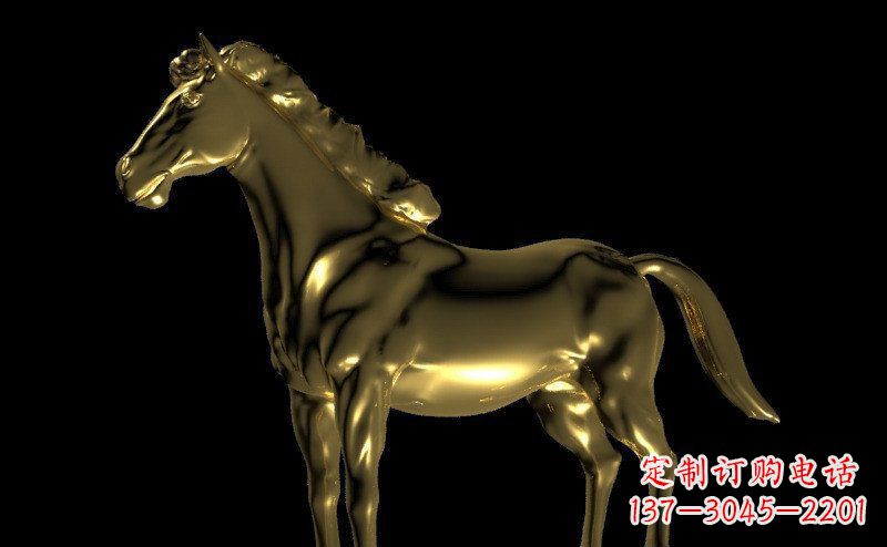 酒泉园林马动物景观铜雕