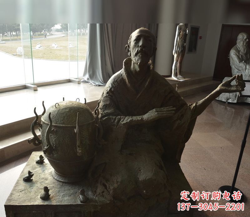 酒泉张衡铜雕