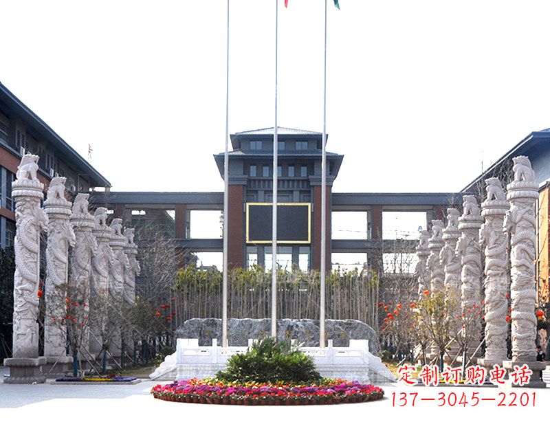 酒泉中国华表雕塑-校园园林广场景观装饰雕塑